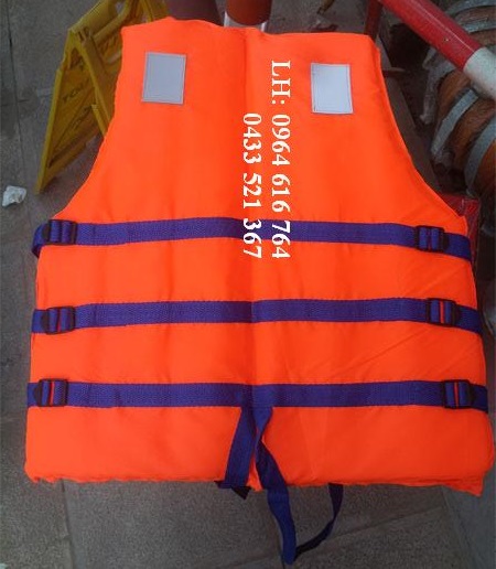 Áo phao cứu hộ người lớn loại 3 vạch có còi